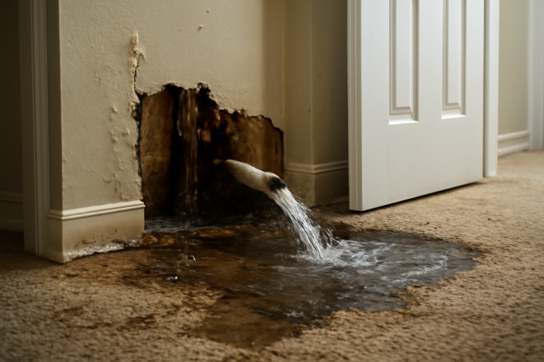 Burst Pipe Water Removal