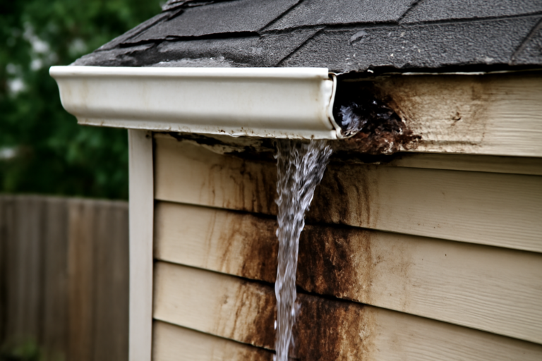 Gutter Overflow Water Removal