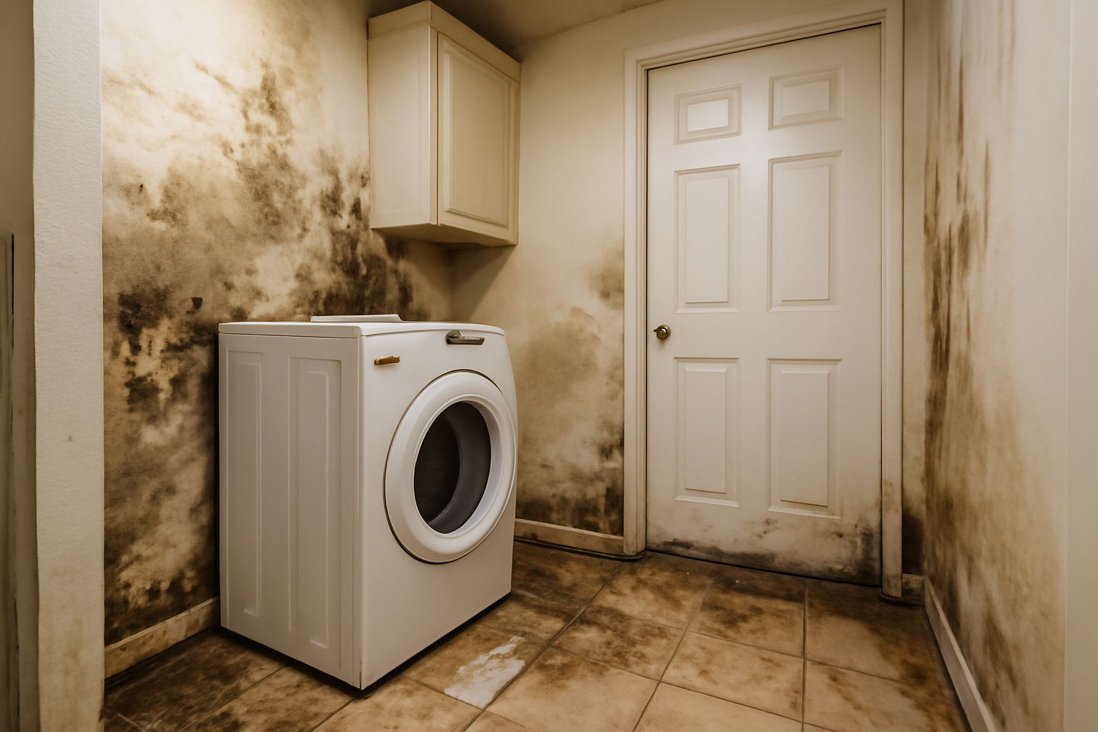 Laundry Room Water Damage Restoration in Hopkinton, RI